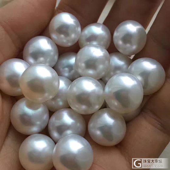 澳洲白珠 13-14近圆微瑕 1900一对 贵吗_耳坠珍珠