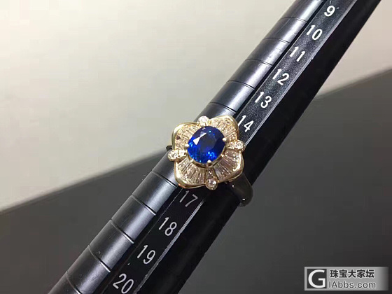 蓝宝石钻石戒指_蓝宝石戒指