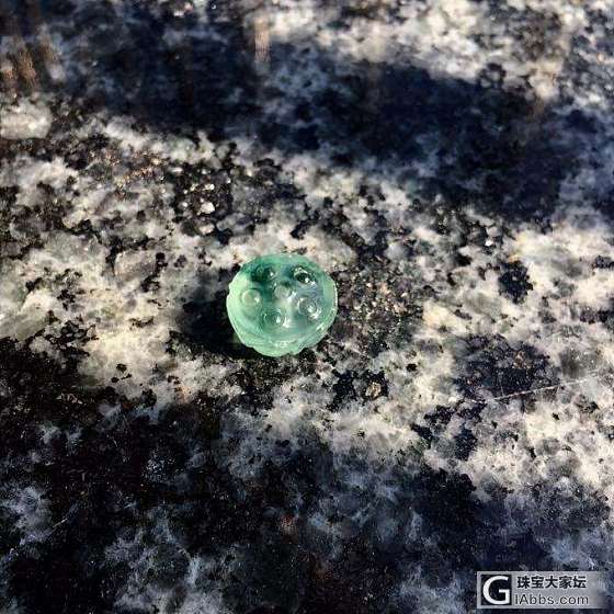 可爱的翡翠莲蓬珠_戒面翡翠