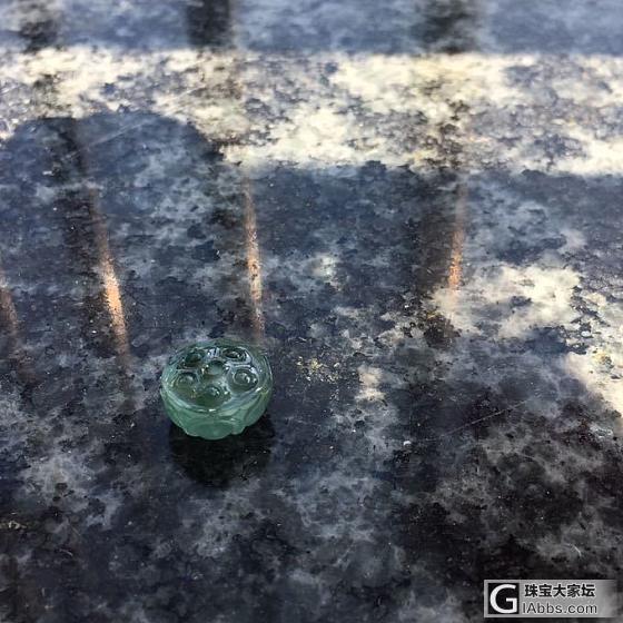 可爱的翡翠莲蓬珠_戒面翡翠