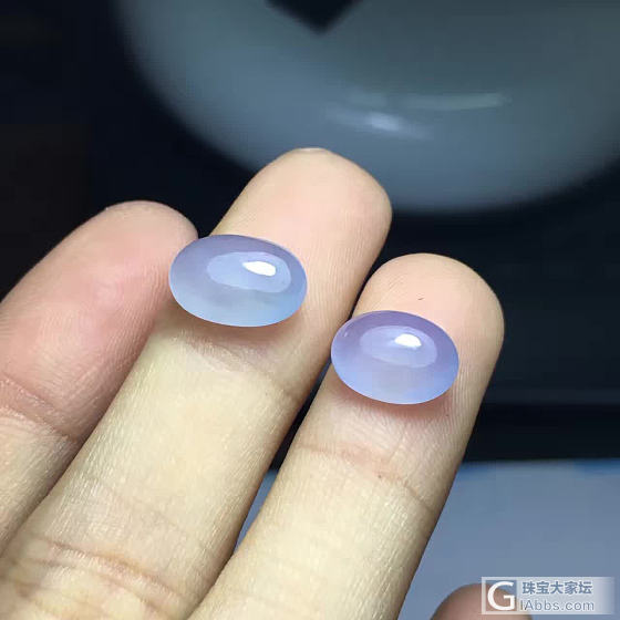 淡紫翡翠蛋面，种水很好，不错_蛋面翡翠