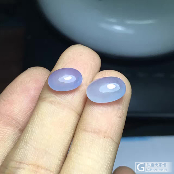 淡紫翡翠蛋面，种水很好，不错_蛋面翡翠