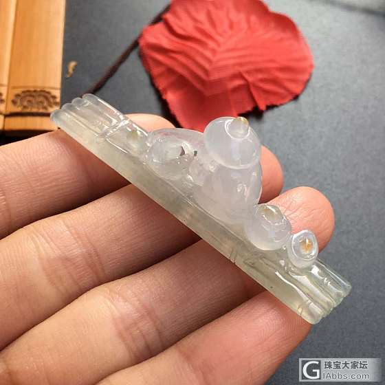 翡翠巧雕——🍃姜太公钓鱼，愿者上钩🍃_玉工翡翠