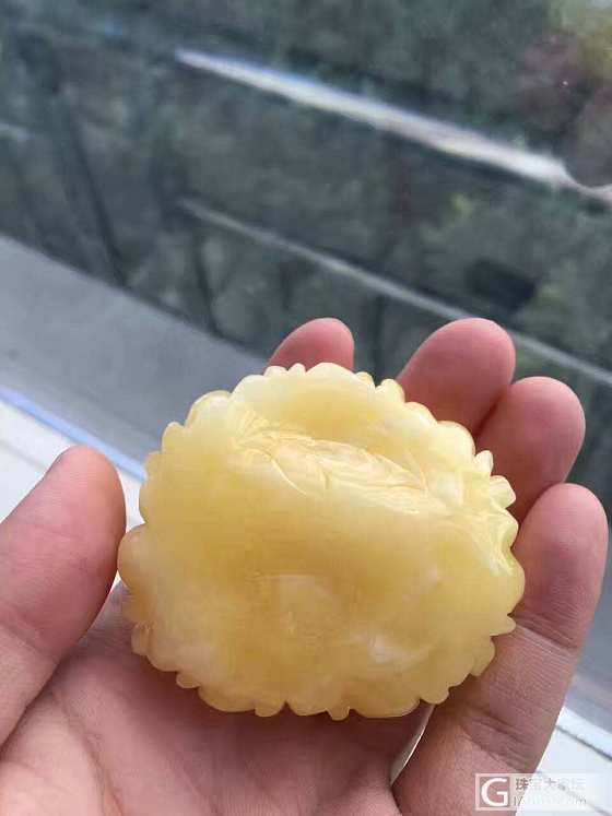 极品牡丹花_蜜蜡花件