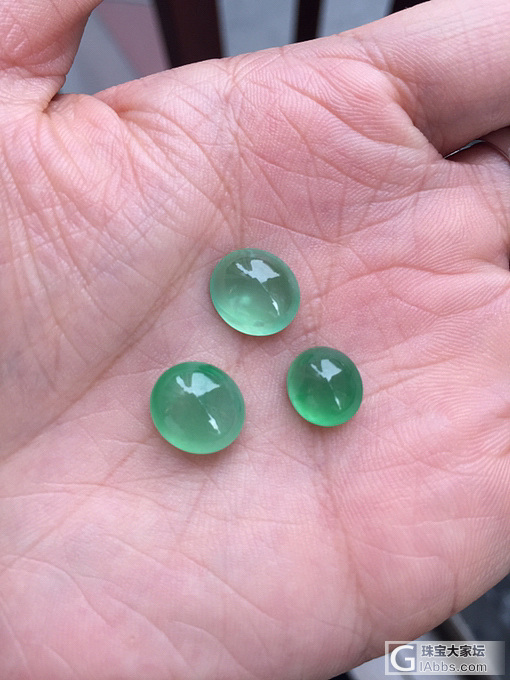 今天淘的木纳蛋面，1.1-1.2cm，饱满_翡翠