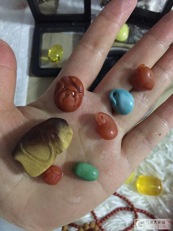 圣诞节自己送自己的小件 精挑细选一下午啊 很喜欢_玉髓玛瑙