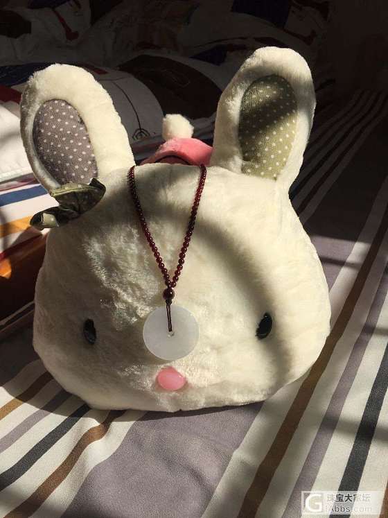 水红包_平安扣翡翠石榴石