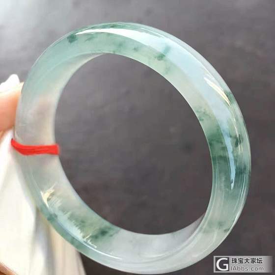 58.1冰飘兰花镯_手镯翡翠