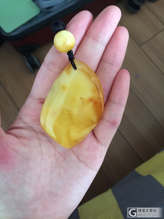 磨的第一块原石_蜜蜡打磨