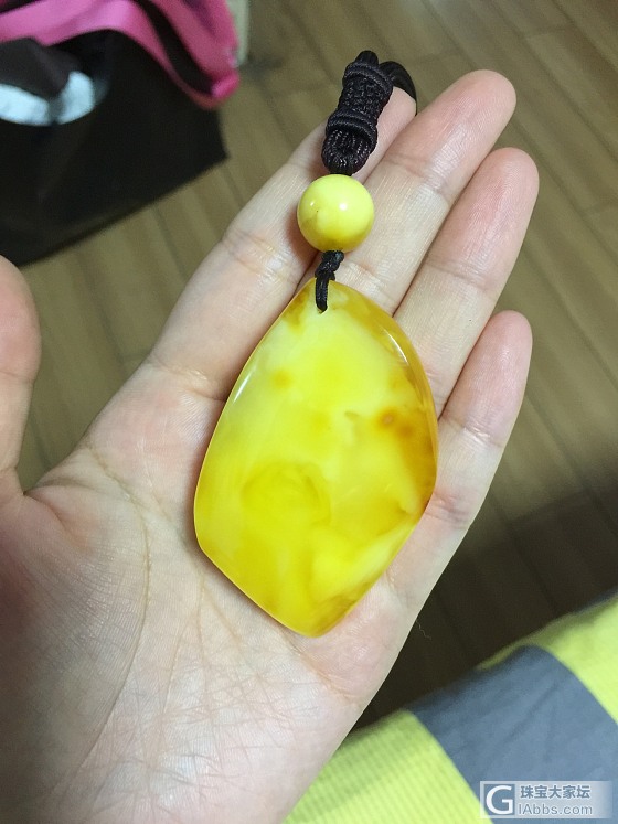 磨的第一块原石_蜜蜡打磨
