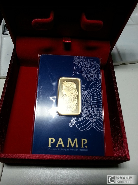 前几天看到有人买了瑞士财富女神的金条_金银锭金