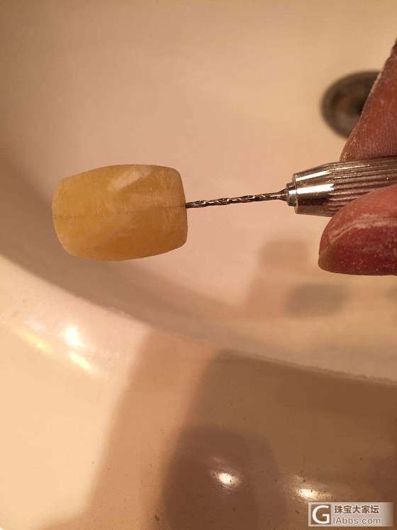 凑齐自磨全套，明儿穿串喽！_琥珀蜜蜡打磨