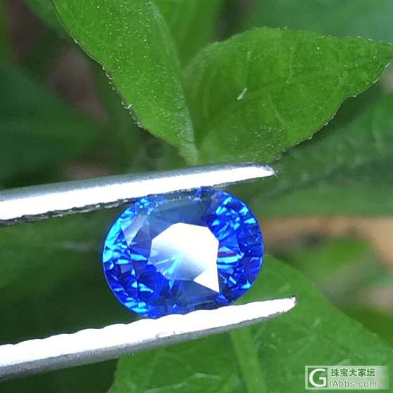 无烧矢车菊_刻面宝石蓝宝石