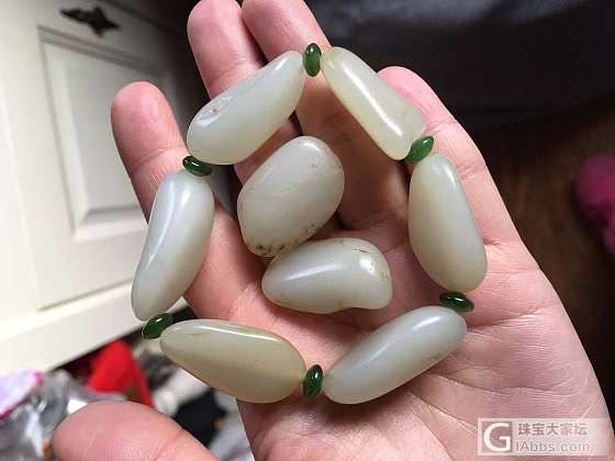 年前回血_珠串戒指和田玉翡翠