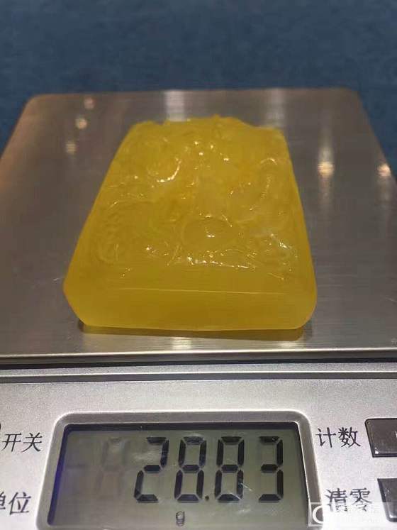 蜜蜡方牌_蜜蜡