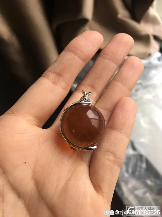 琥珀22大珠 金棕珠 西铁城全新酷黑女表_西铁城琥珀