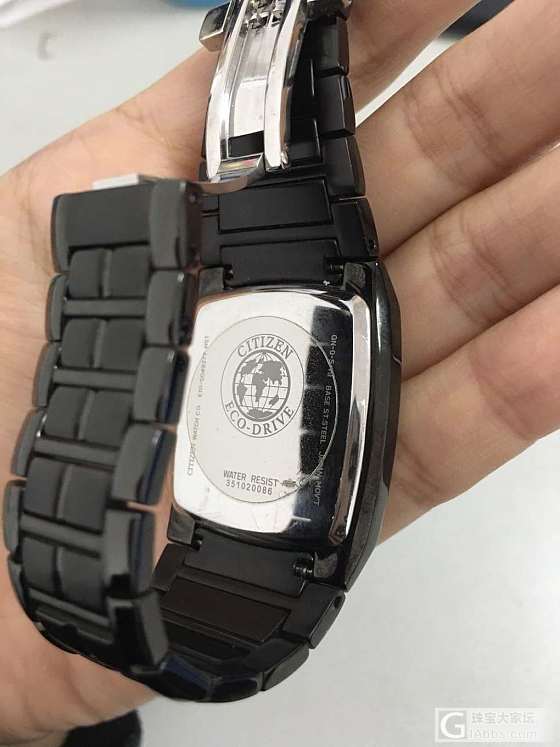 琥珀22大珠 金棕珠 西铁城全新酷黑女表_西铁城琥珀