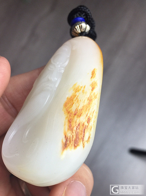 和田玉籽料关公牌_挂件和田玉