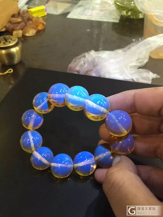 看看我这个缅甸金兰珀咋样哈_琥珀珠串