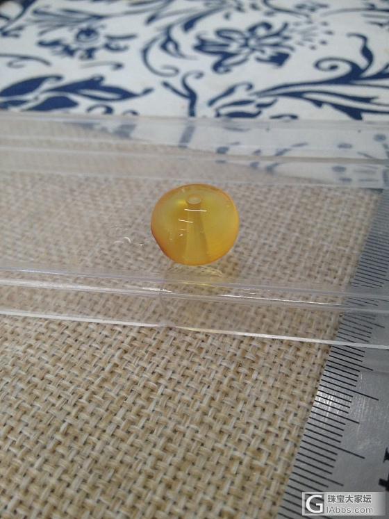 自己磨了一个糖豆_琥珀打磨