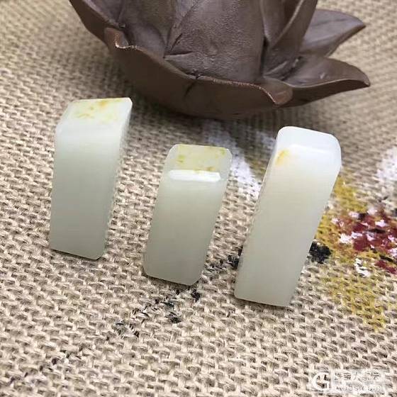 棒棒，几个籽料小印章_印章和田玉