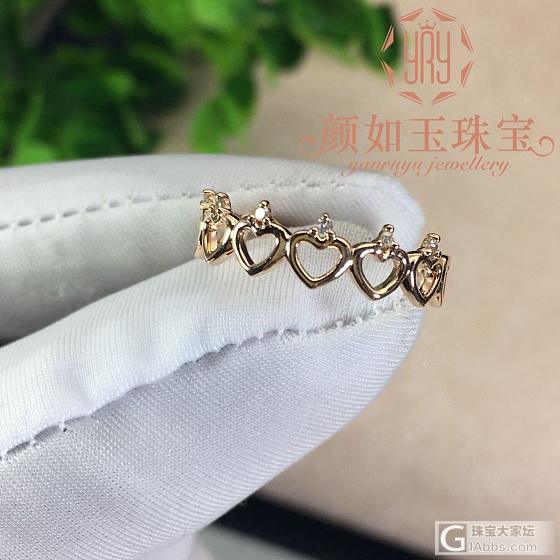 心形圈戒指_镶嵌K金戒指颜如玉镶嵌
