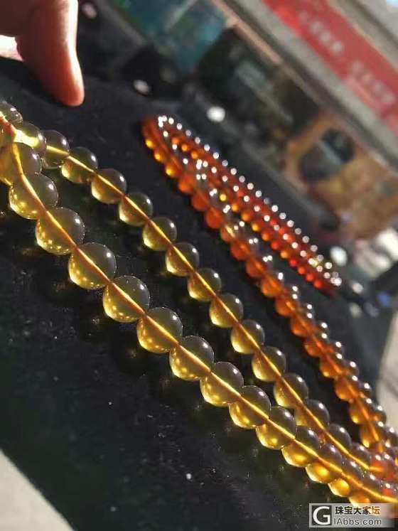 来个手串，，，_琥珀珠串