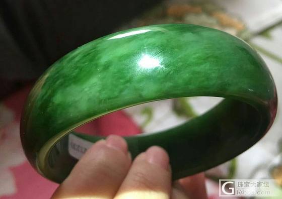 请帮鉴定是否真玉_玉石手镯碧玉