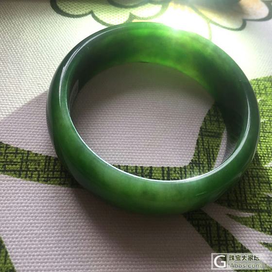 请帮鉴定是否真玉_玉石手镯碧玉