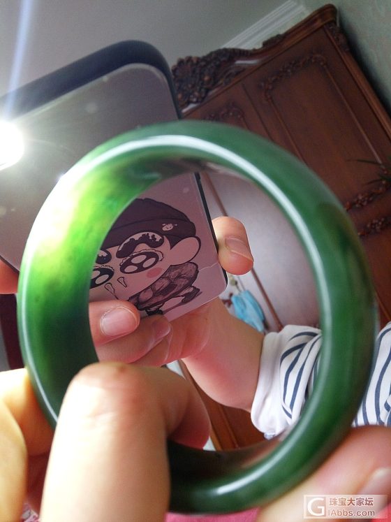 请帮鉴定是否真玉_玉石手镯碧玉