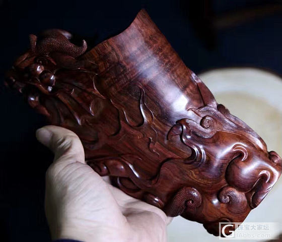 海南黄花梨纯手工雕件欣赏_海南黄花梨