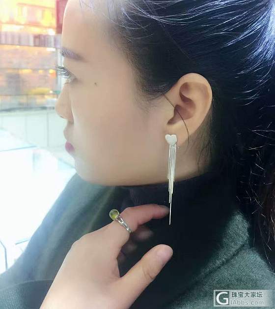 💢新品👏🏻美名其曰“爱意绵绵”如此浪漫的季节，怎能不好好表示一下呢💓💓  爱心 流..._耳钉