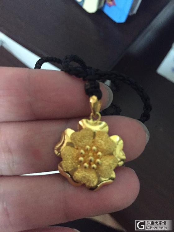 金坠配个石榴石绳，能好看吗？_金