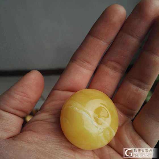 年后回血出一块饱满的蜜蜡平安扣 白花_平安扣蜜蜡