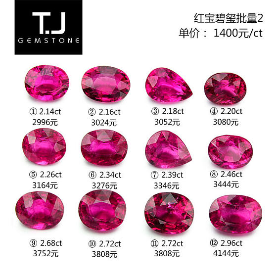 红宝碧玺（Rubellite）：红色和粉红色碧玺有很多不同的色调，有柔和的粉红色..._刻面宝石碧玺