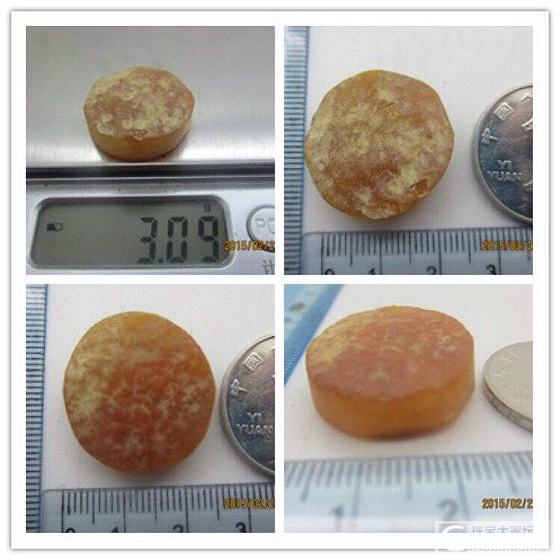 简单的修形。不喜欢乌料，易裂。_蜜蜡打磨