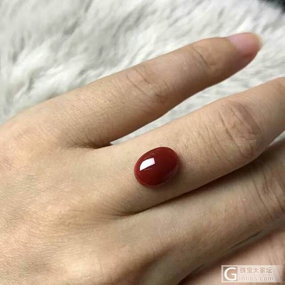阿卡戒面0.35克，紫霞微信1604073048_珊瑚戒面