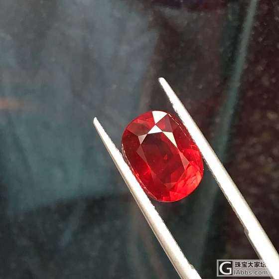 收藏品，4克拉莫桑无烧鸽血_刻面宝石红宝石