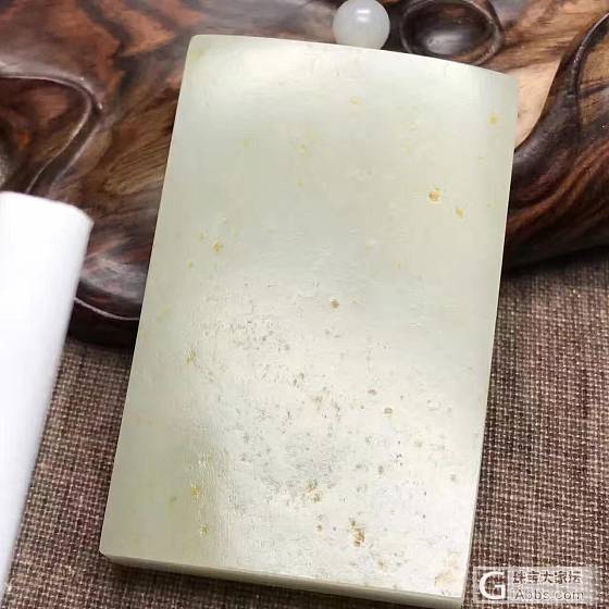 欣赏一块满皮油膏_牌子和田玉