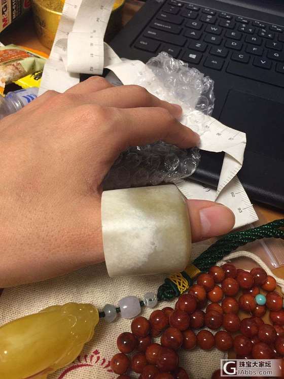 扳指.....默默的发出来吧_扳指和田玉