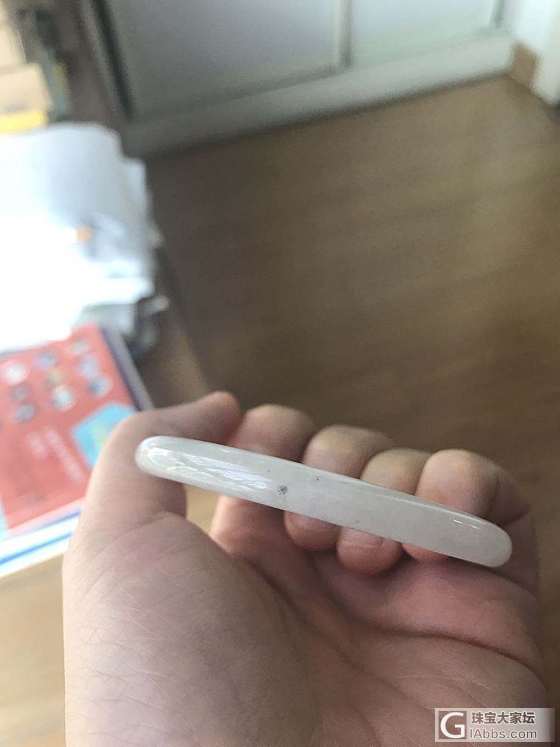 54冰糯紫圆条出闲置_手镯翡翠