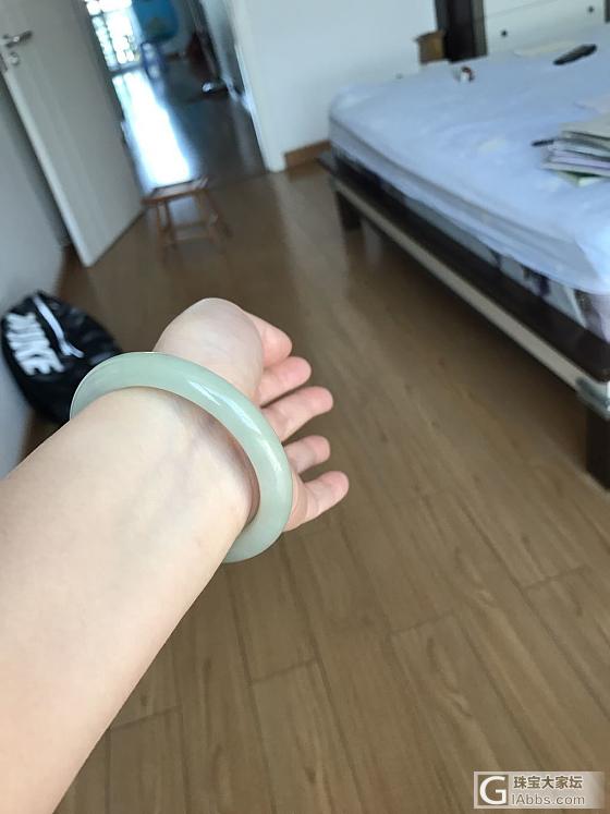 53翡翠圆条闲置中_手镯翡翠