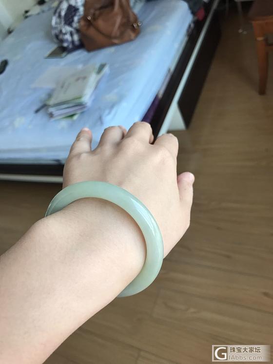 53翡翠圆条闲置中_手镯翡翠