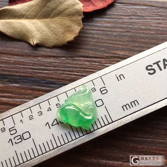 冰种 起荧光 阳绿 松鼠_挂件翡翠