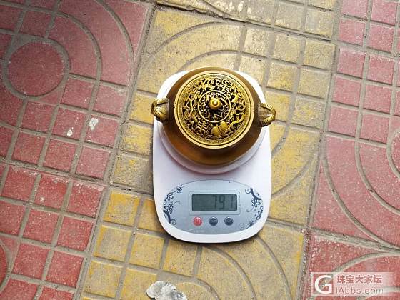 出售香炉一个，纯铜物件，袖珍香炉，盘香炉_铜器