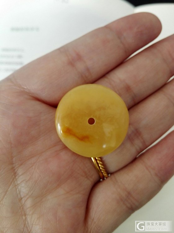 自磨蜜蜡平安扣_平安扣蜜蜡