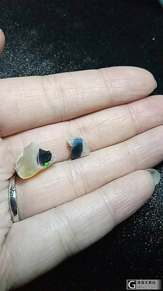 上次有人问我黑欧，现在有啦，新开一贴吧_打磨原石欧泊