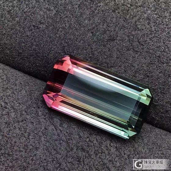 最想看的就是这渐色，听说磁场很强_刻面宝石碧玺