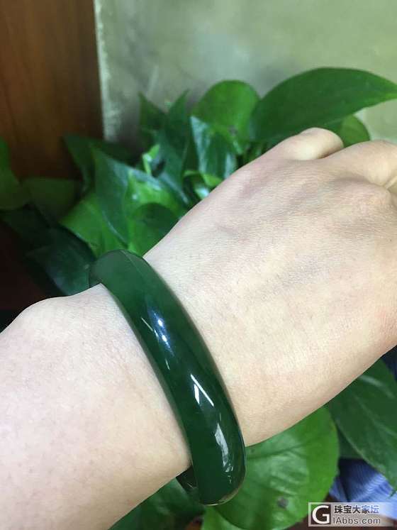 我也晒晒我的碧玉手镯_手镯碧玉