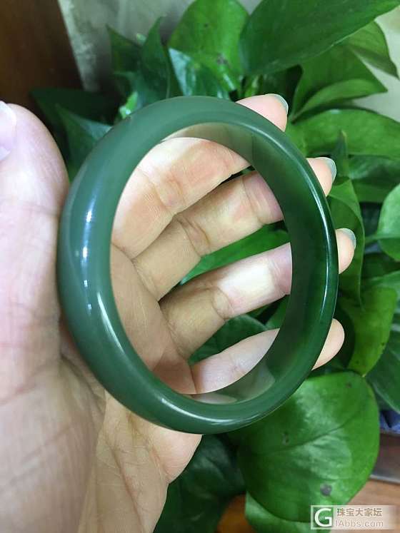 我也晒晒我的碧玉手镯_手镯碧玉